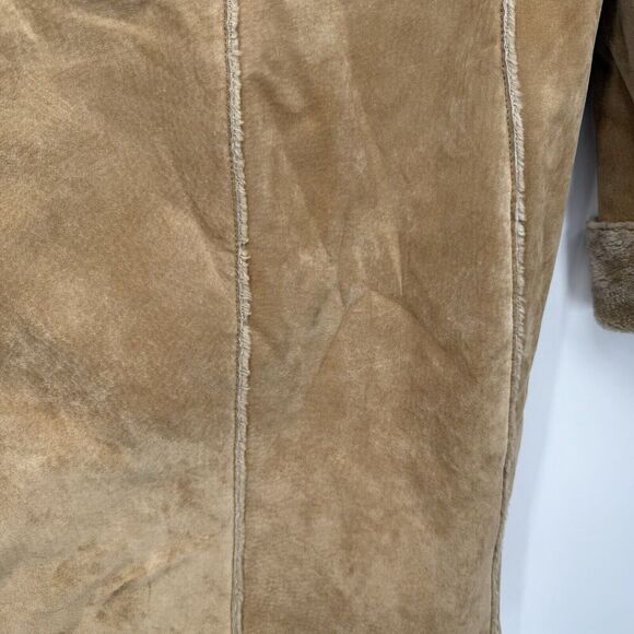 Guess Vintage Y2k Suede Leather Faux Fur Penny Lane Style Jacket Size Medium - Picture 10 of 12